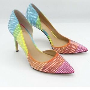 INC International Concepts Kenjay Rainbow Bling d'Orsay Pumps Heels, 7M